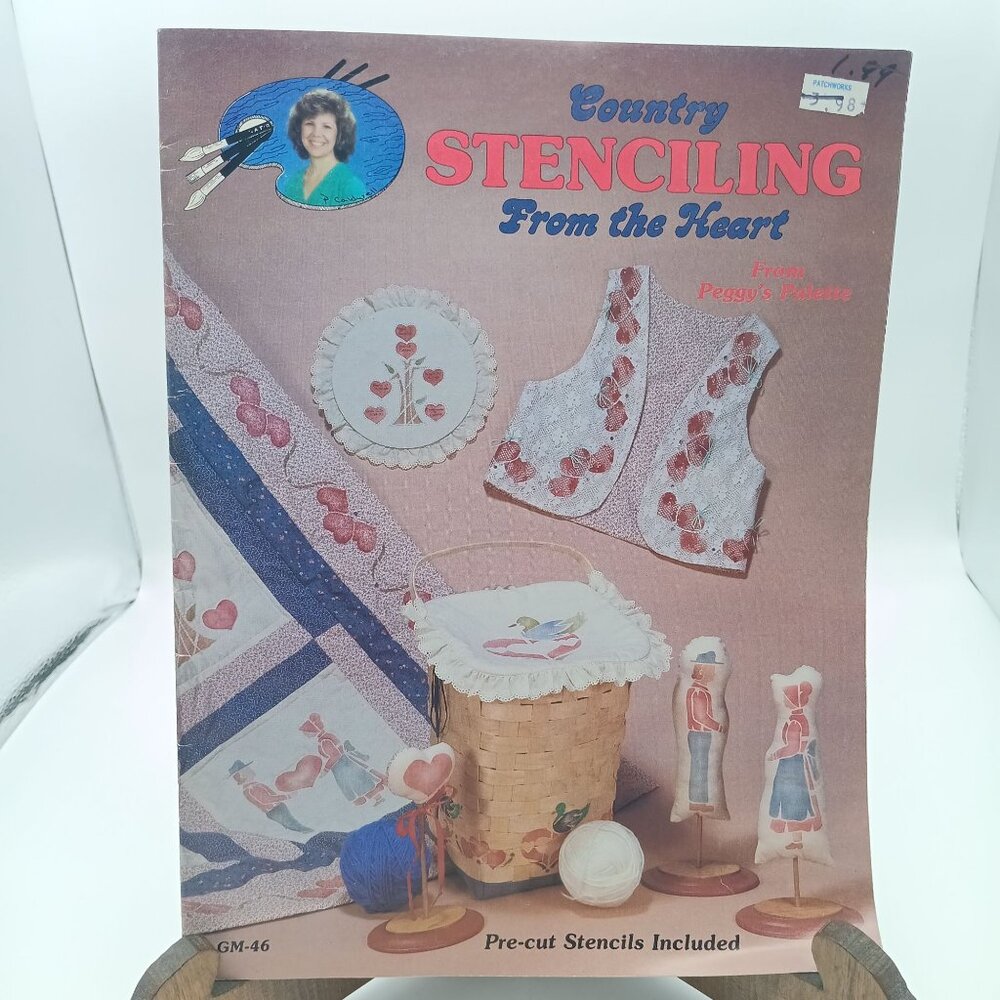 Vintage Craft Patterns, Country Stenciling From the Heart GM-46 by Peggys Palett